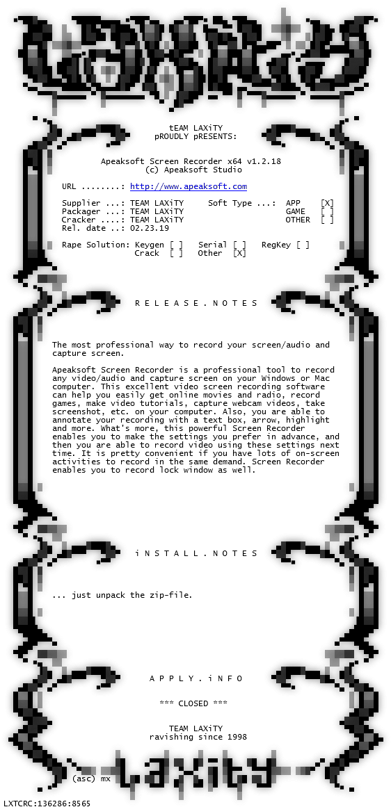 Nfo Converted File For Installation/activation & Release - Parallel (576x1194), Png Download