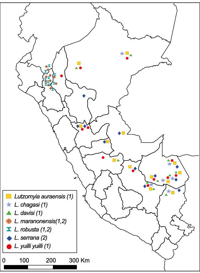 Distribución Geográfica De Vectores Y Potenciales Vectores - Distribucion Lutzomyia En Peru 2018 (668x908), Png Download