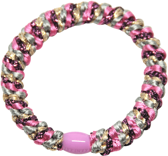 Bon Dep Kknekki Hårstrikk Pink Glitter - Bracelet (616x582), Png Download