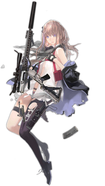 立絵57j - Ar 15 Girl Frontline (650x650), Png Download