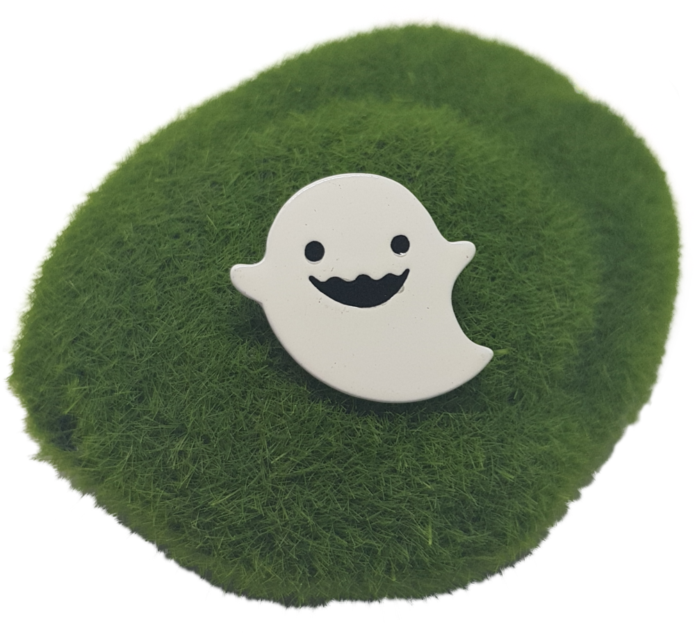 Cute Ghost Enamel Pin - Artificial Turf (1000x1500), Png Download