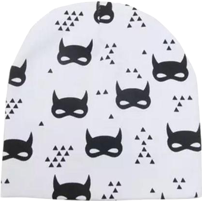 Patterned Caps - Black Cat (600x600), Png Download