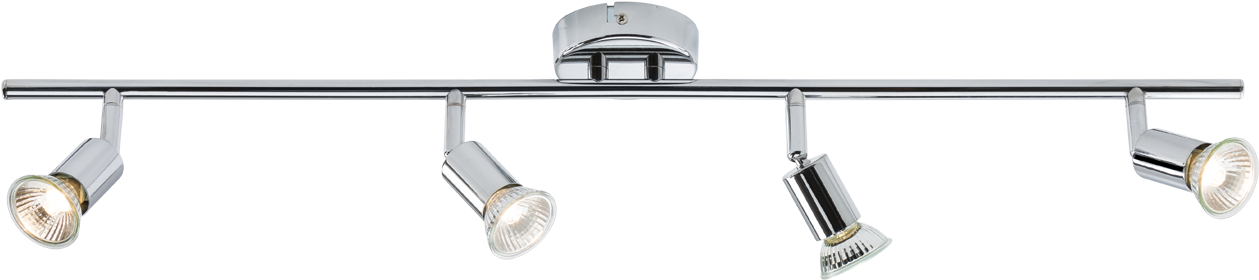Knightsbridge Nspgu4c 230v Gu10 Quad Bar Spotlight - Ceiling (1364x544), Png Download