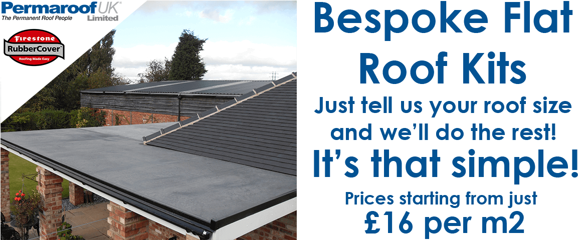 Bespoke Firestone Epdm Rubber Flat Roof Kits - Firestone Rubber Cover (1173x479), Png Download