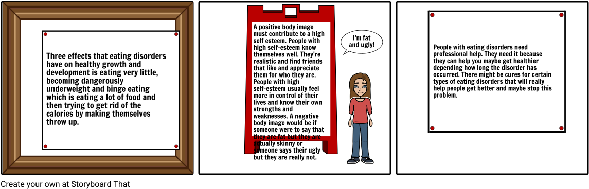 Three Effects That Eating Disorders Have On Health - Cartoon (1164x385), Png Download