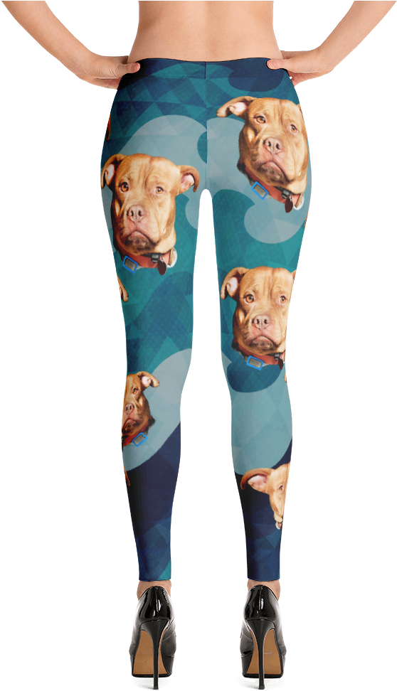 Funny Personalize Legging With Your Dog Face - Leggings (1000x1000), Png Download