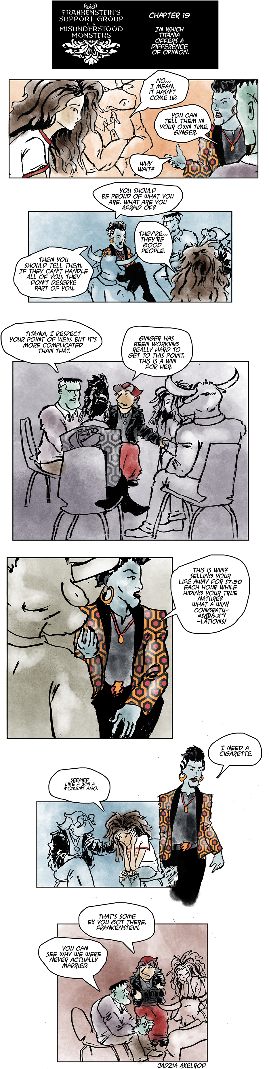 In Which Frankenstein Is Reunited With His Former Bride - Comics (950x3745), Png Download
