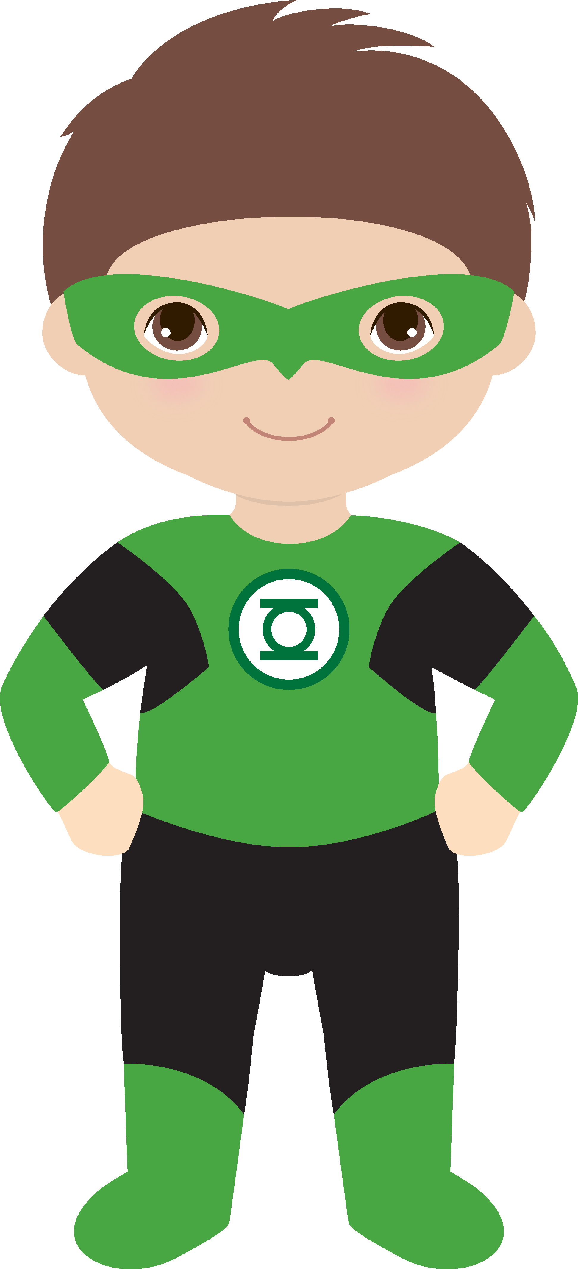 Candy Bag Template Green Lantern Superhero Baby Shower, - Green Lantern Clip Art (1942x4263), Png Download