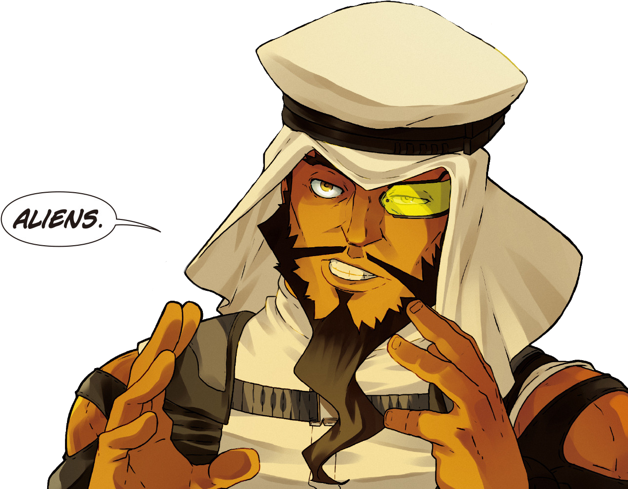 1mib, 1344x990, Rashid Aliens - Street Fighter Rashid Fanart (1344x990), Png Download