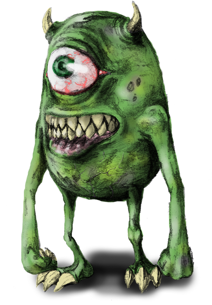 Mike Wazowski And Sully Kissing (735x1088), Png Download