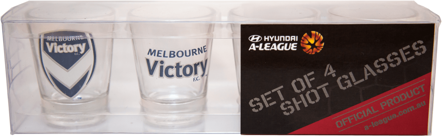 Melbourne Victory Club Shot Glass Gift Pack - Pint Glass (1600x1600), Png Download