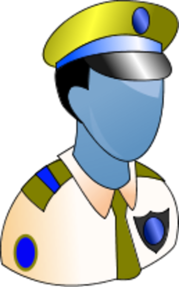 Vector Clip Art - Police Man (600x963), Png Download