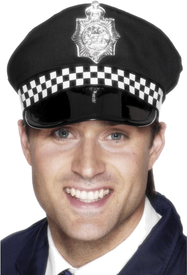 Policeman Panda Cap - Chapeau De Police Anglais (600x951), Png Download