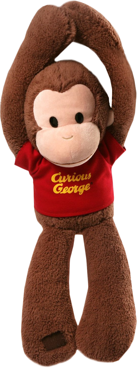 Curious - Stuffed Toy (540x1451), Png Download