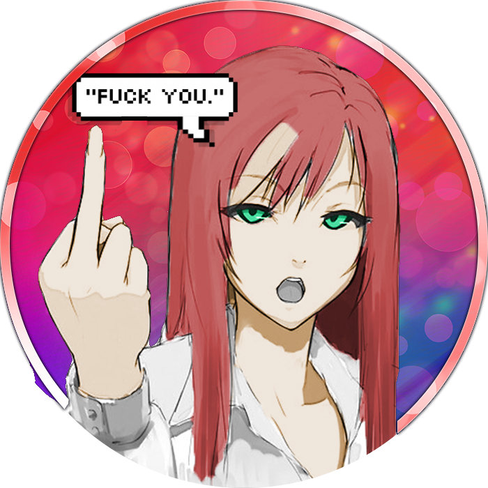 Second Version - Mittelfinger Anime (700x700), Png Download