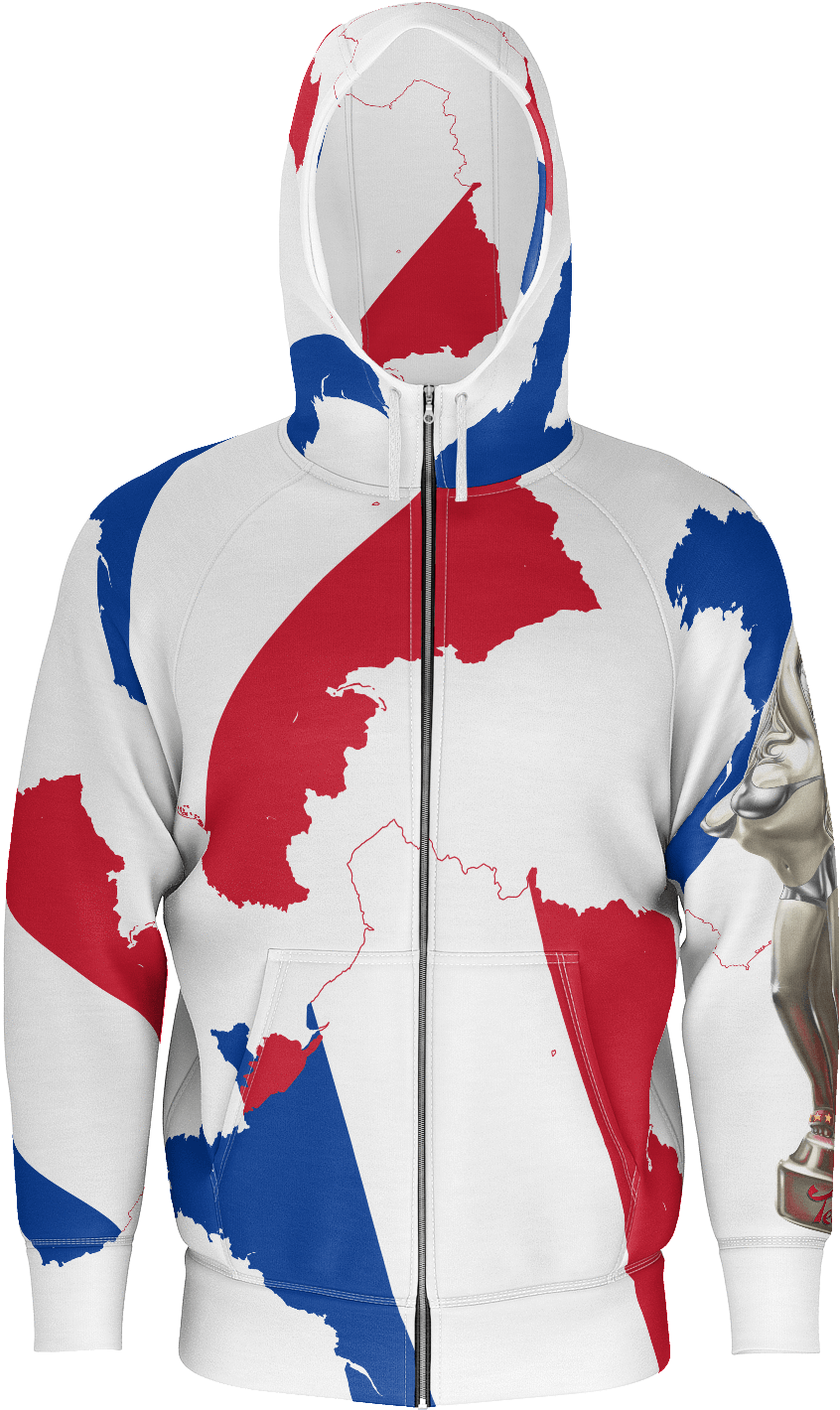 Teaz Dancer French Flag Design Hoodie - Hoodie (1600x1600), Png Download