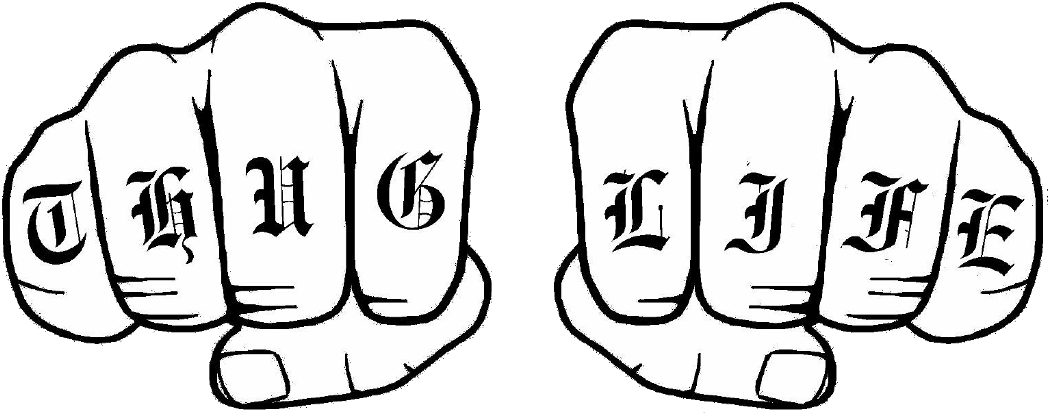 Thug Life (1095x480), Png Download