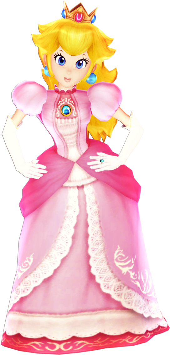 Princess Peach Mmd Render By 6rosenoir9 - Princess Peach Mmd Model (692x1154), Png Download