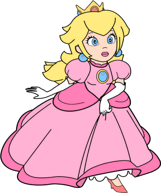 Princess Peach Clipart (555x657), Png Download