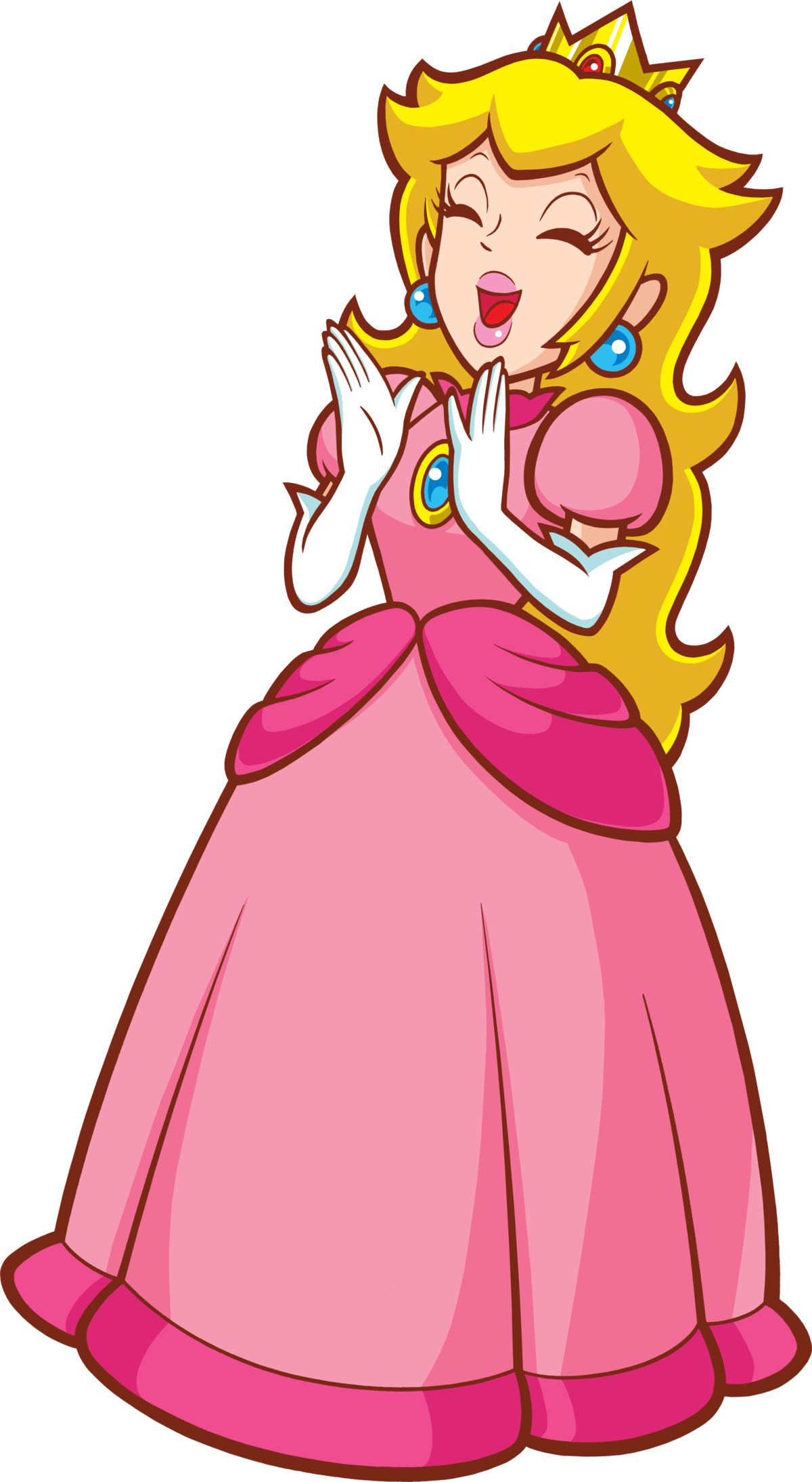 Super Mario Wiki Β - Super Princess Peach Calm (1200x2188), Png Download