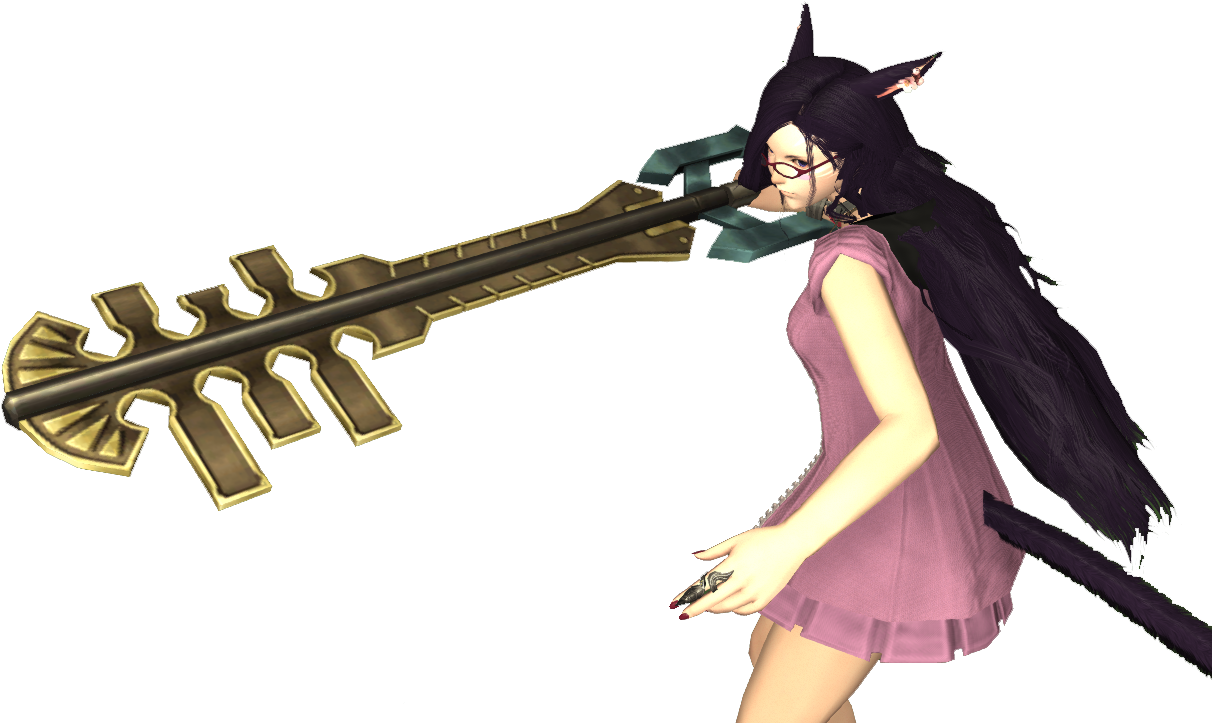 Terra Hair So Terra's Keyblade "ends Of The Earth" (1251x805), Png Download
