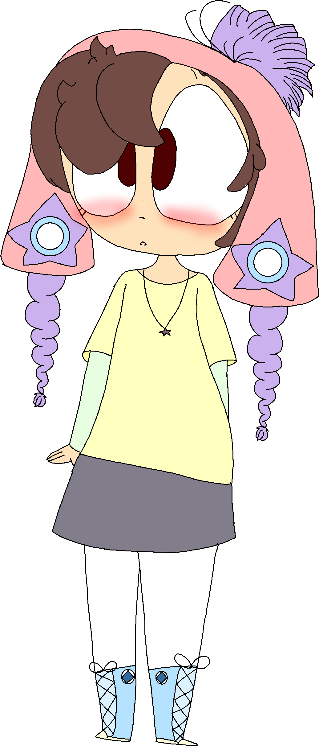 Amber Larkwell Is A Character Created By Tord Is Better - Cartoon (1936x2592), Png Download