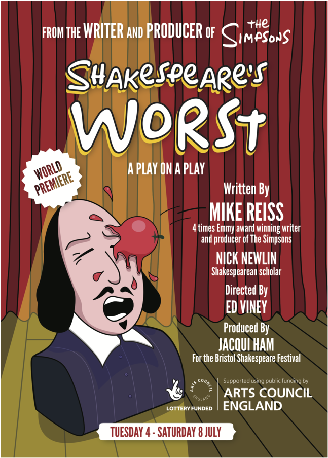 'shakespeare's Worst', Written By Mike Reiss And Shakespeare - Poster (734x1000), Png Download
