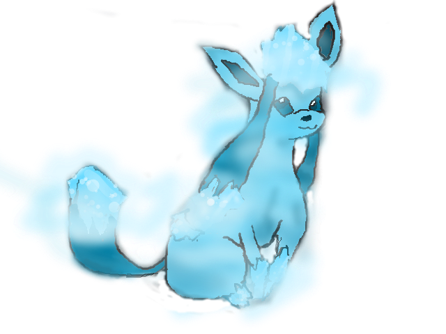 Glaceon Request By - Cartoon (640x480), Png Download