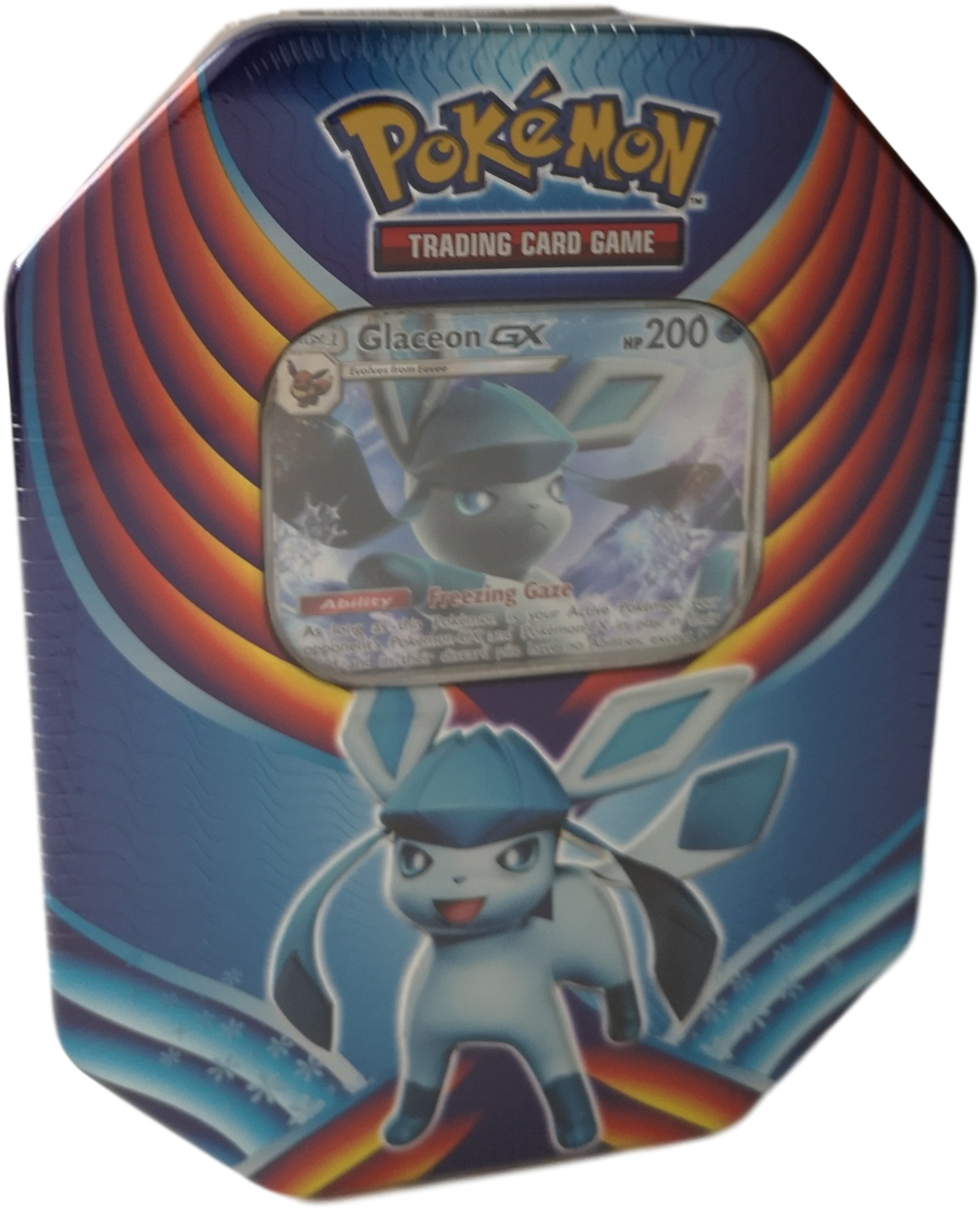 Pokemon - Evolution Celebration - Glaceon - Fall Tin - Batman (1462x1695), Png Download