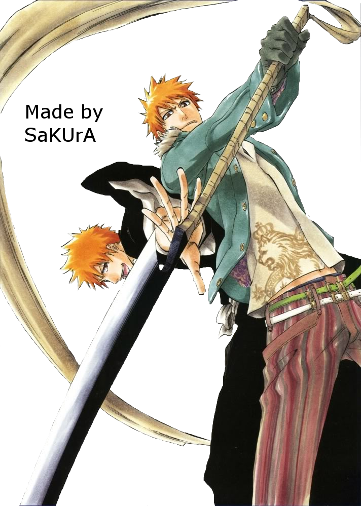 Kurosaki Ichigo Render Bleach Photo - Paint Jump Art Of Bleach (712x999), Png Download