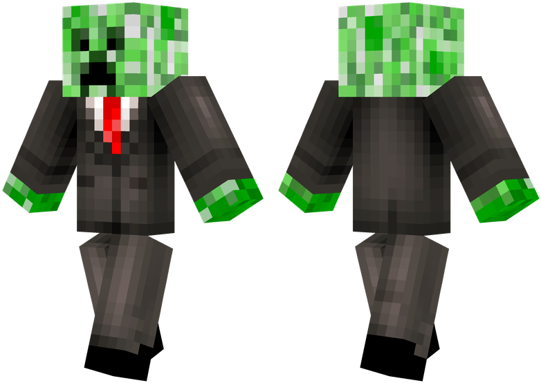 Business Creeper - Minecraft Puppet Fnaf Skin (804x576), Png Download