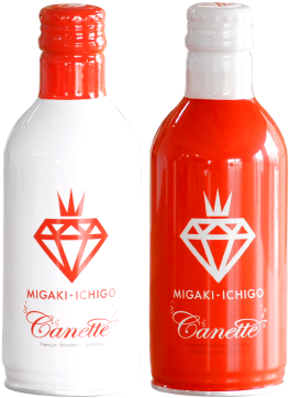 "migaki-ichigo Canette Red/white" 290ml Each - Nail Polish (500x750), Png Download