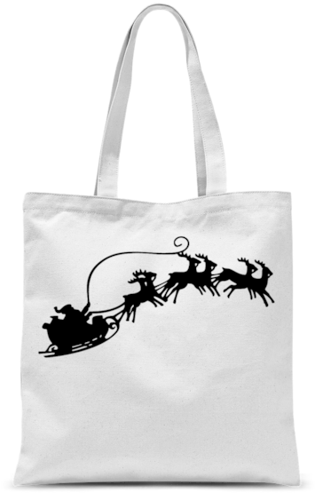 Santa Sleigh ﻿classic Sublimation Tote Bag - Windclan Creed Bag (580x580), Png Download