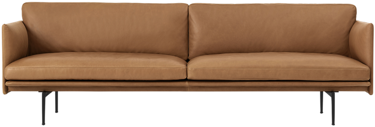 Graphic Transparent Library Outline Series An Architectural - Muuto Outline 3 Seater (850x850), Png Download