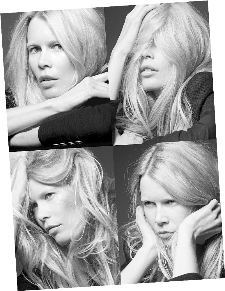 Claudia Schiffer By Liz Collins - Girl (780x997), Png Download
