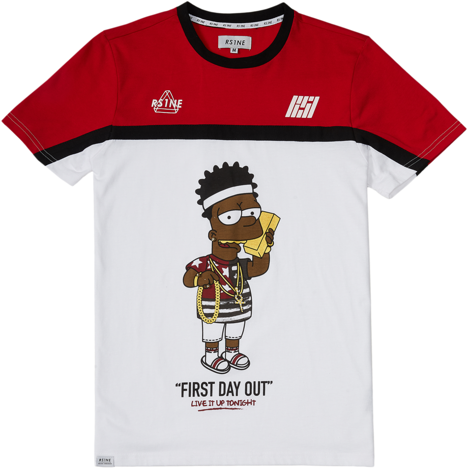 Image Of First Day Out Tee - Cartoon (978x1024), Png Download