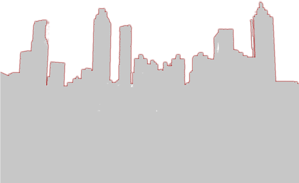 Background Skyline Clear Outerglow Red - Atlanta Charter Middle School (1024x768), Png Download