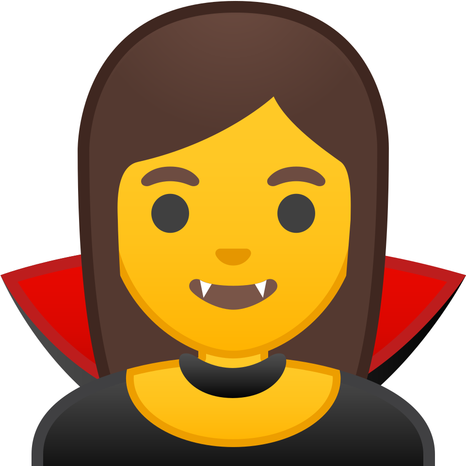 Download Svg Download Png - Emoji De Vampira (1024x1024), Png Download