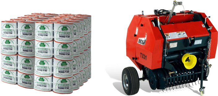 Budget Pine Straw Package With Ibex Twine Round Baler - Baler (800x600), Png Download