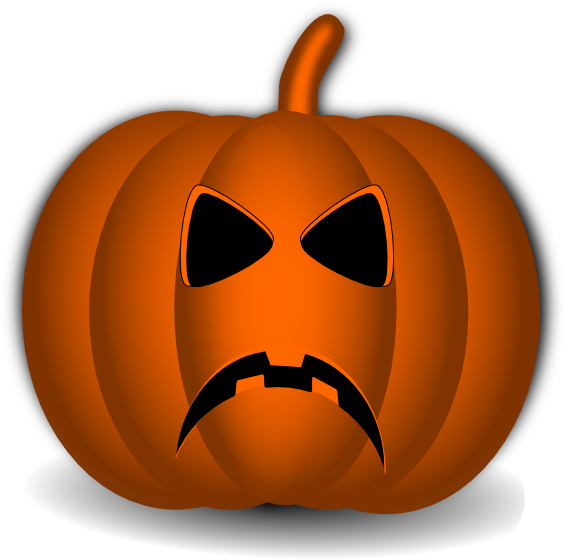 Small - Happy Pumpkin Clip Art (564x598), Png Download