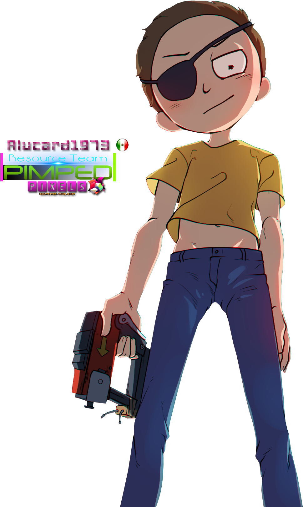 Art Evil Morty Rick And Morty (1000x1650), Png Download