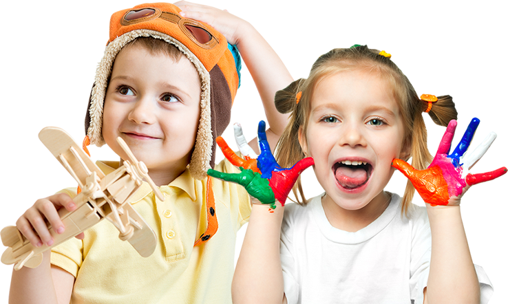 Children Playing - Children In Playschool (738x442), Png Download