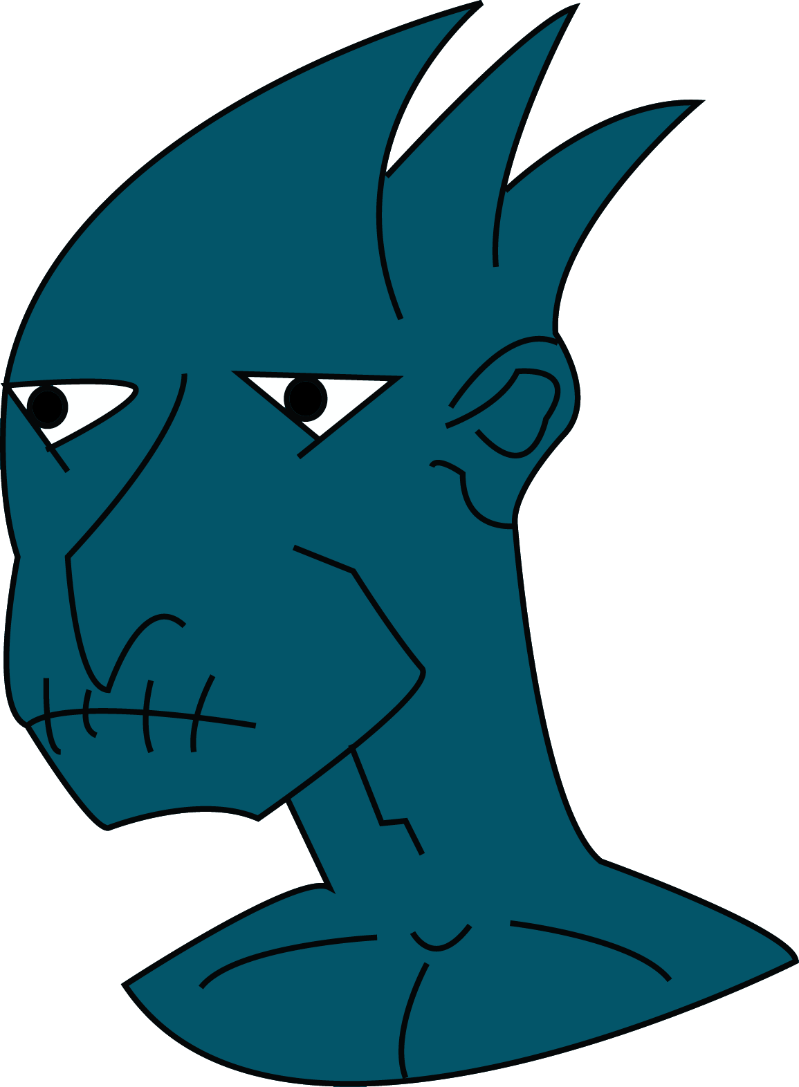 Alien Portrait Colored - Atheists The Real Ghostbusters (1155x1572), Png Download