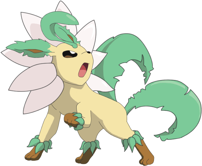 A Mega-evolution Of Leafeon - Leafeon (800x800), Png Download
