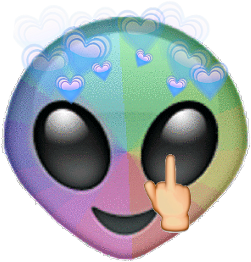 #colorful #emoji #aliens👽 (1024x1024), Png Download