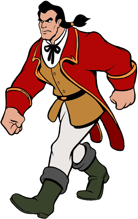Beast Clipart Leg - Beauty And The Beast Gaston Clipart (450x701), Png Download