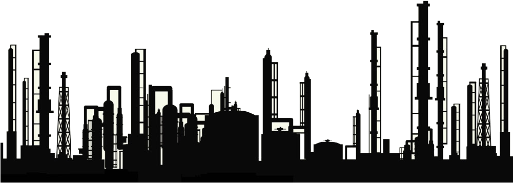 Download Oil Refinery Pipe Factory Silhouette Png Full Size Png Image Pngkit