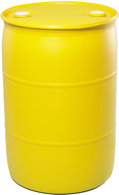 30 Gallon Yellow Tight Head Plastic Drum - Barrel Drum (1000x1000), Png Download