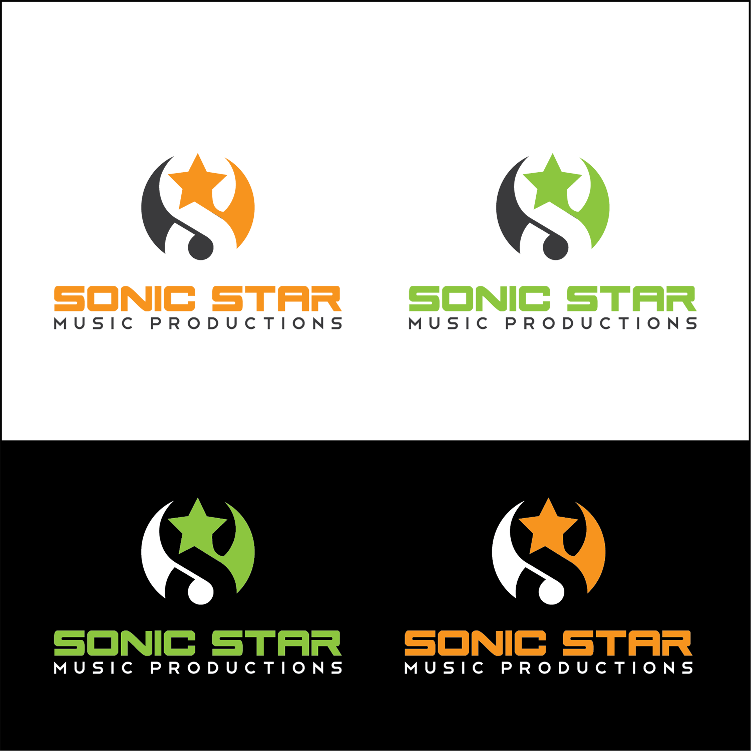 Logo Design By Iqbalkabir For Sonic Star Music Productions - Graphic Design (1500x1500), Png Download