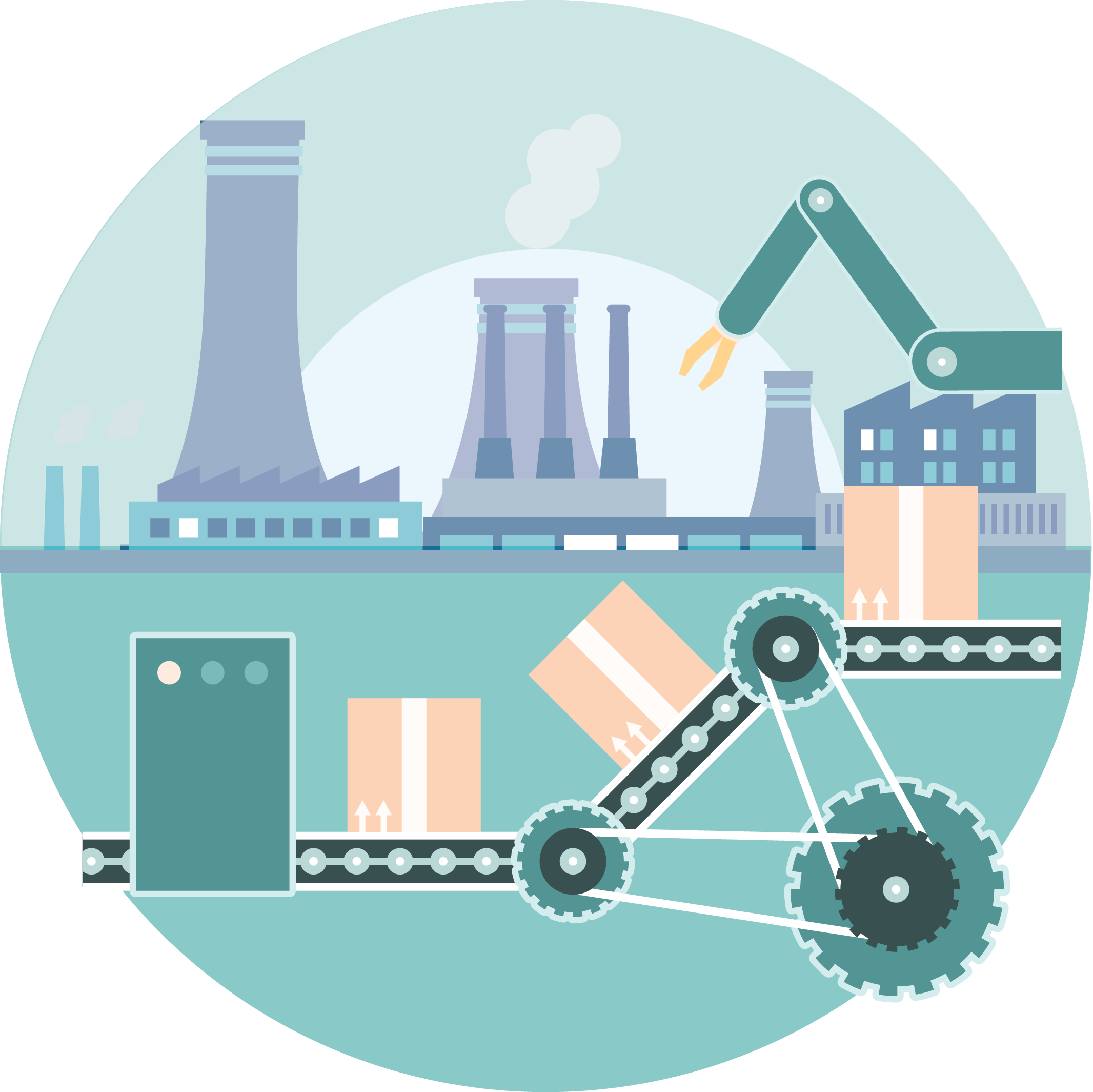 Cy-phy - Impact Of Gst On Manufacturing Sector (2132x2129), Png Download